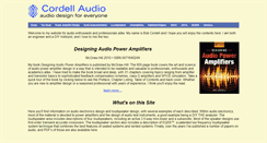 Desktop Screenshot of cordellaudio.com