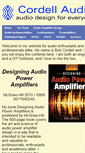 Mobile Screenshot of cordellaudio.com