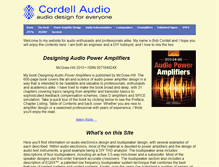 Tablet Screenshot of cordellaudio.com